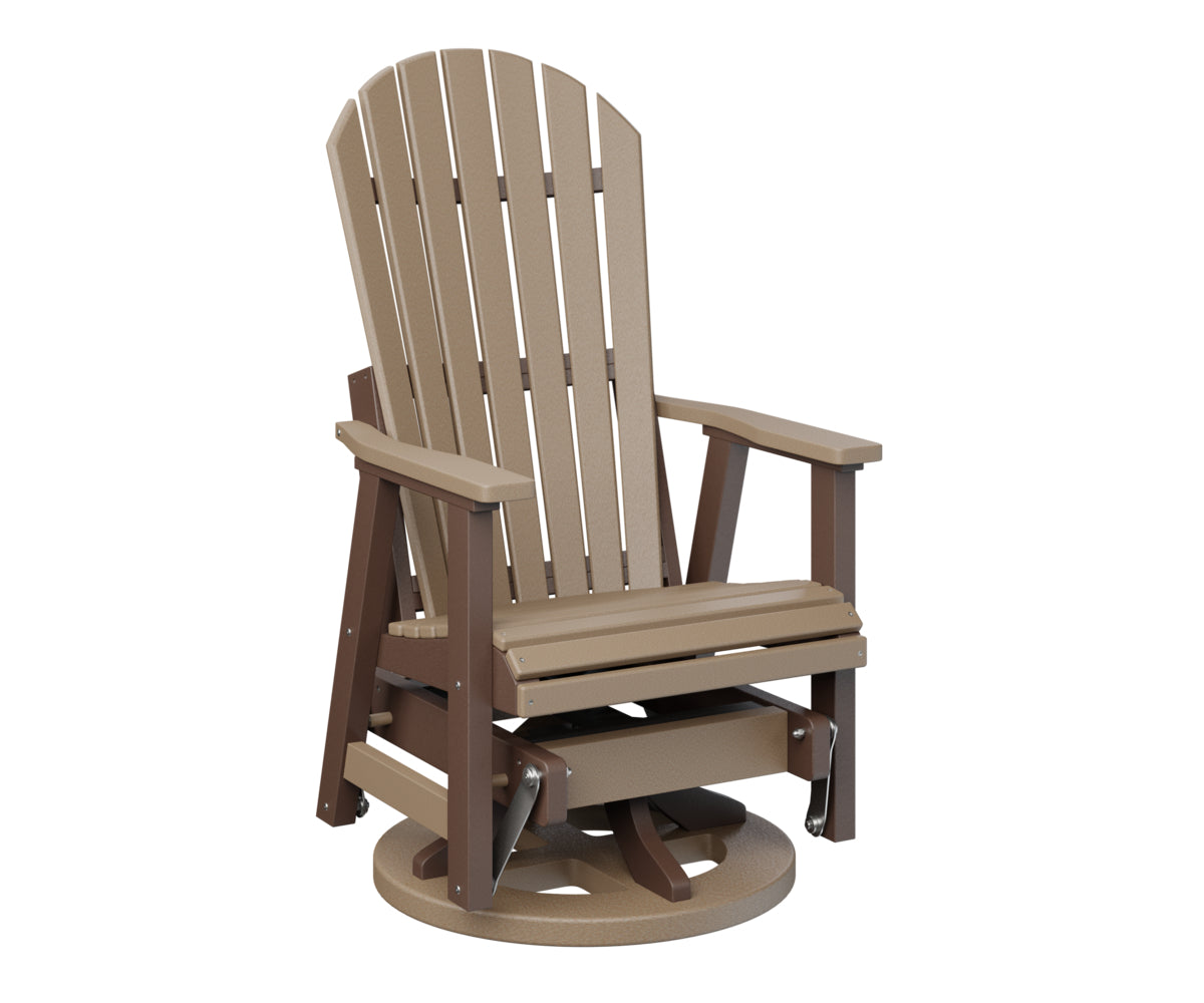 Berlin Gardens Comfo Back Swivel Glider - Outdoor Patio Rocking Chair with Smooth 360° Rotation, Weather-Resistant for Garden, Deck, Porch & Poolside Relaxation