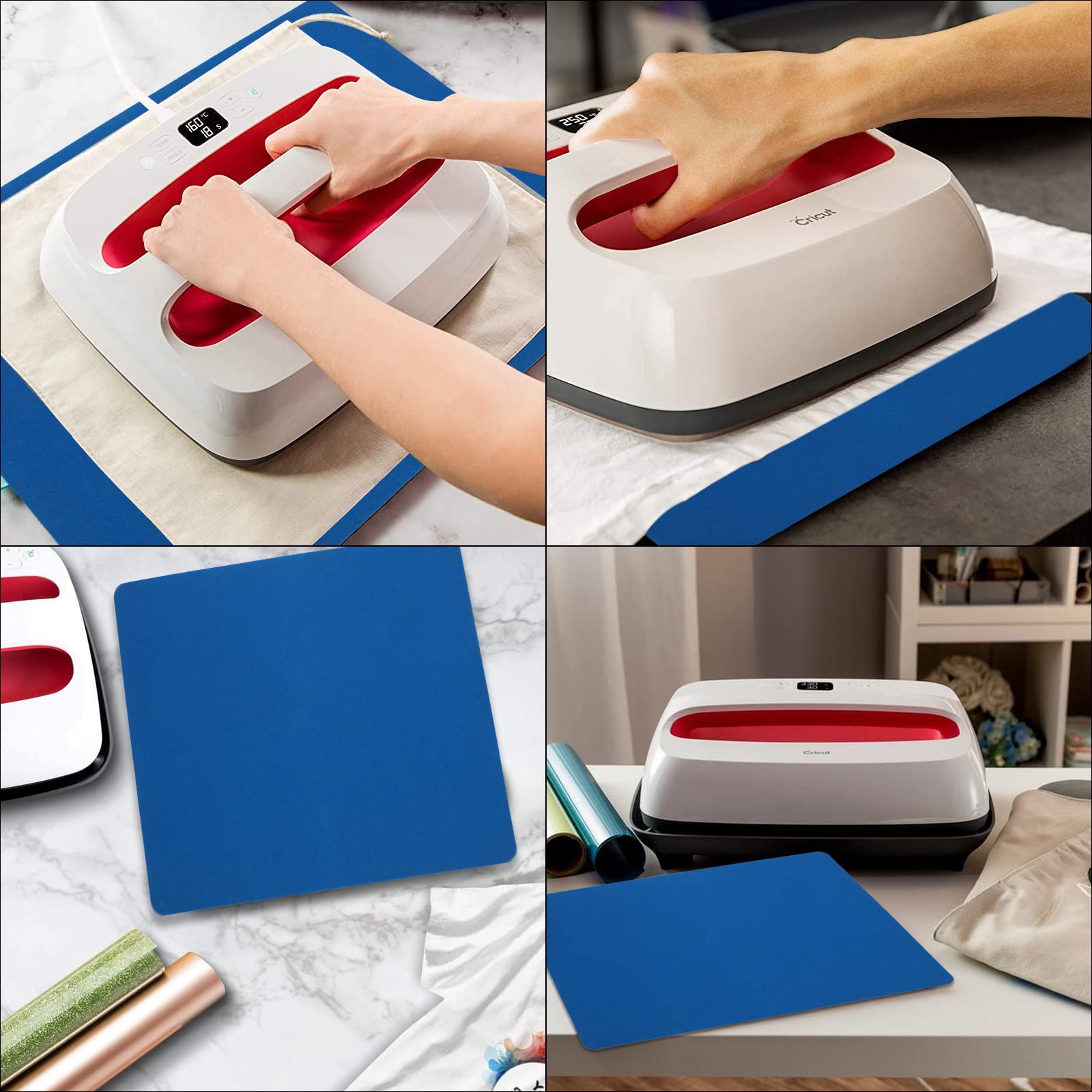 Oungy 12x15 Inch Silicone Heat Press Mat Pad - 5/16