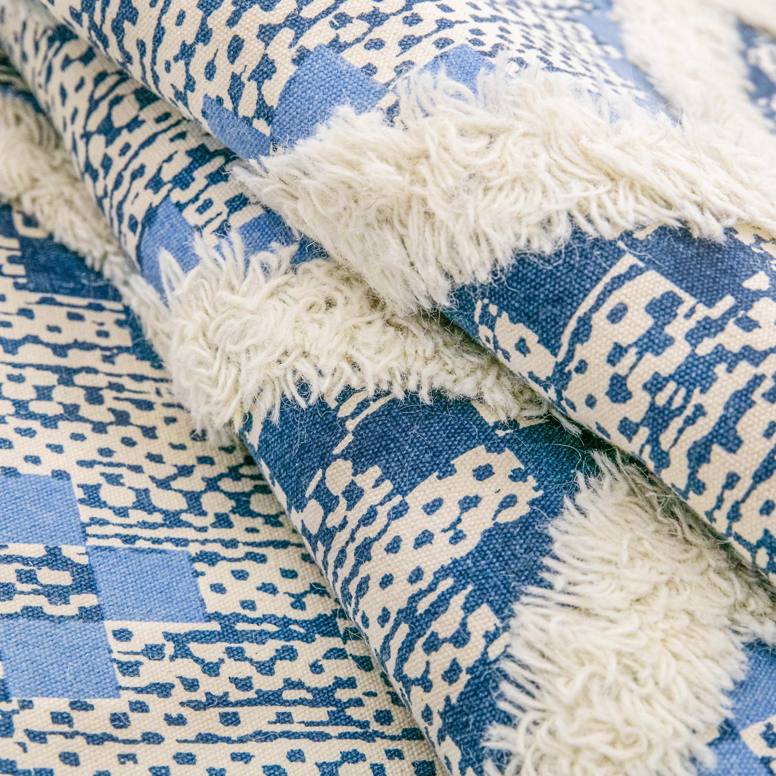 Hand Tufted Cotton Wool Geometric Farmhouse Area Rug - Soft Textured Boho Chic Rug for Living Room, Bedroom, Dining Room Decor