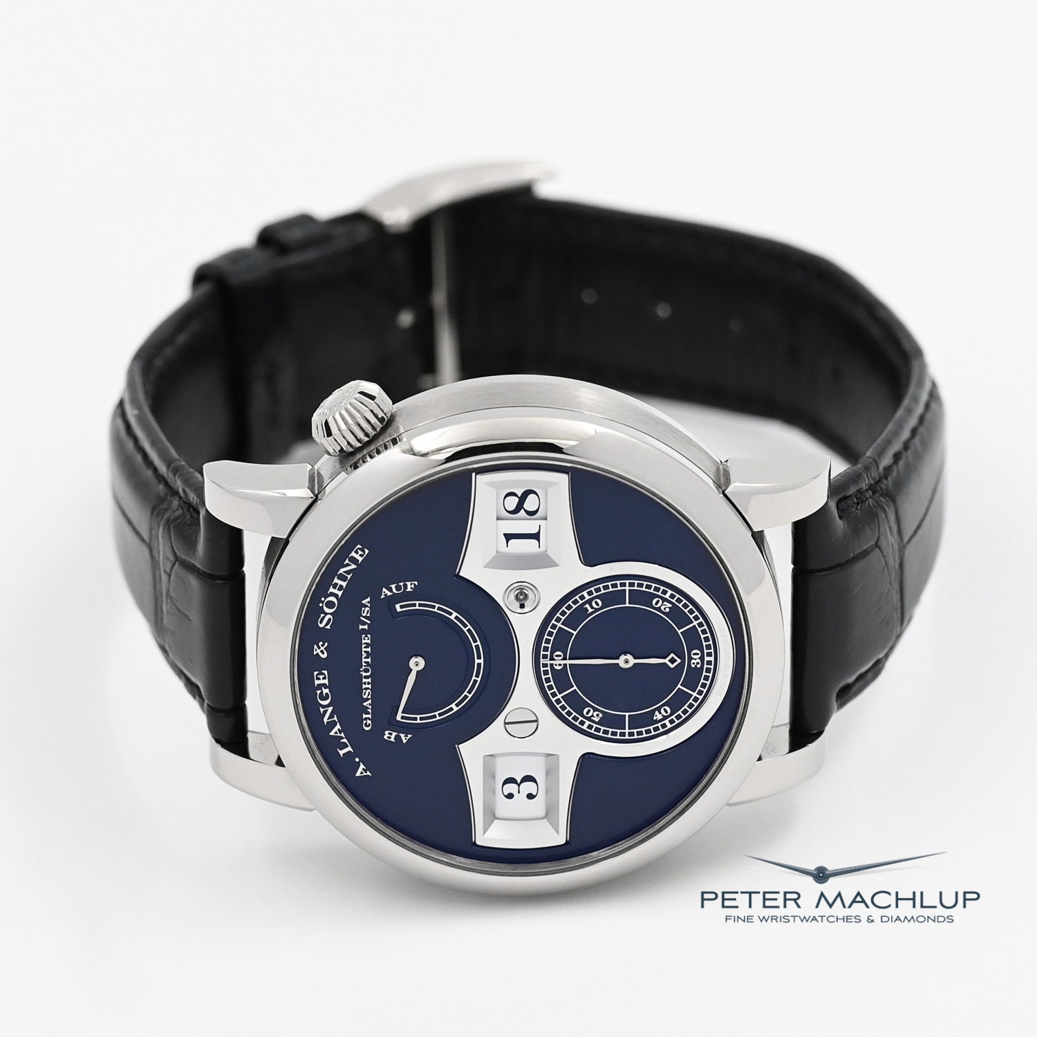 Luxury A. Lange & Söhne Zeitwerk Men's Watch - Genuine Leather Strap - German Precision Timepiece for Business & Formal Occasions