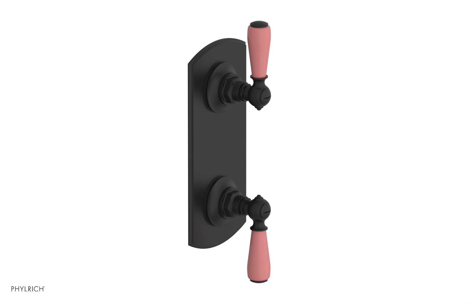 Jamestown Thermostatic Shower Valve with Volume Control & Diverter - Pink Accent Bathroom Fixture for Modern Home Renovation