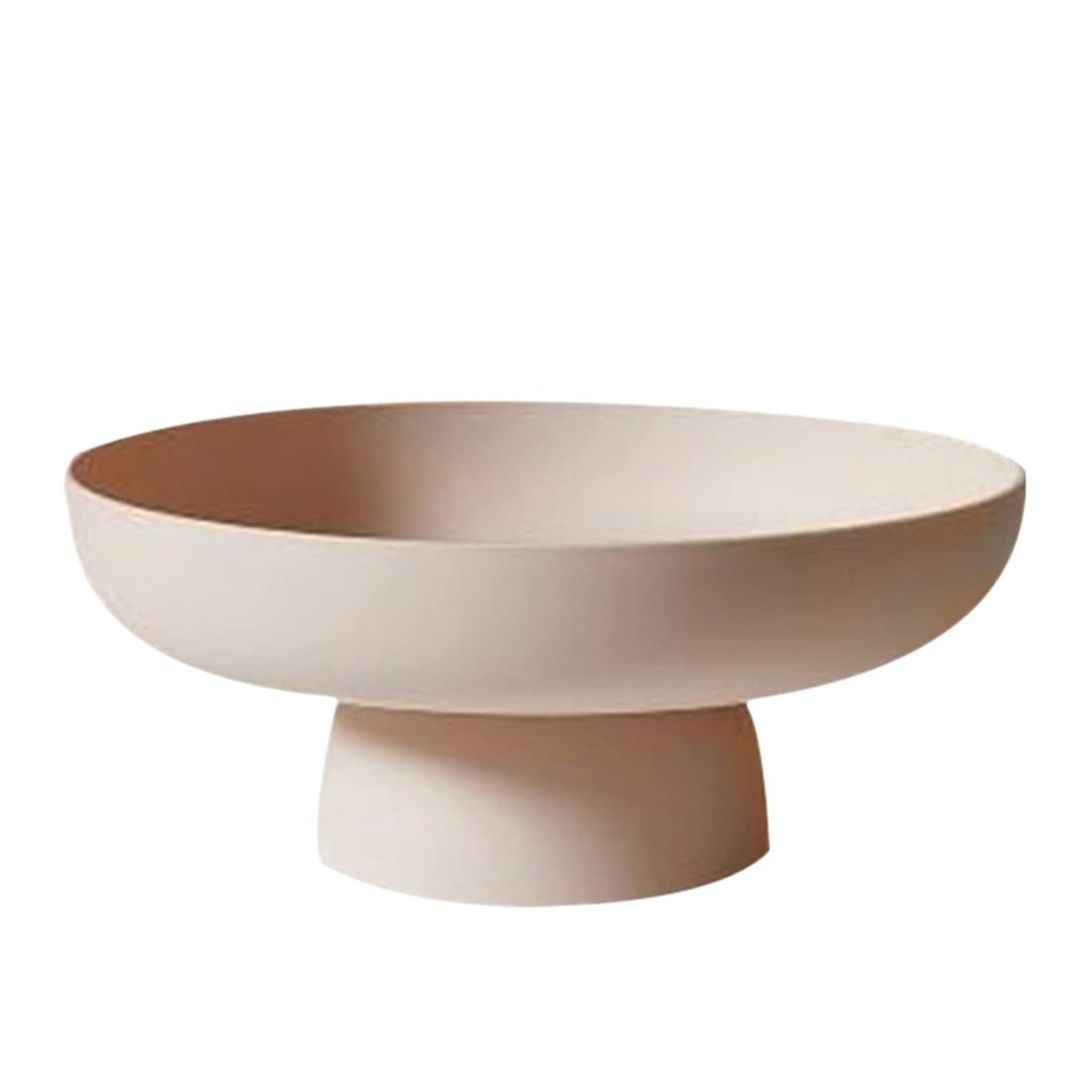 Modern Pink Round Drain Fruit Bowl - Kitchen Countertop & Table Centerpiece, Decorative Home Decor for Fresh Fruits - Perfect for Dining Room, Living Room, or Party Display