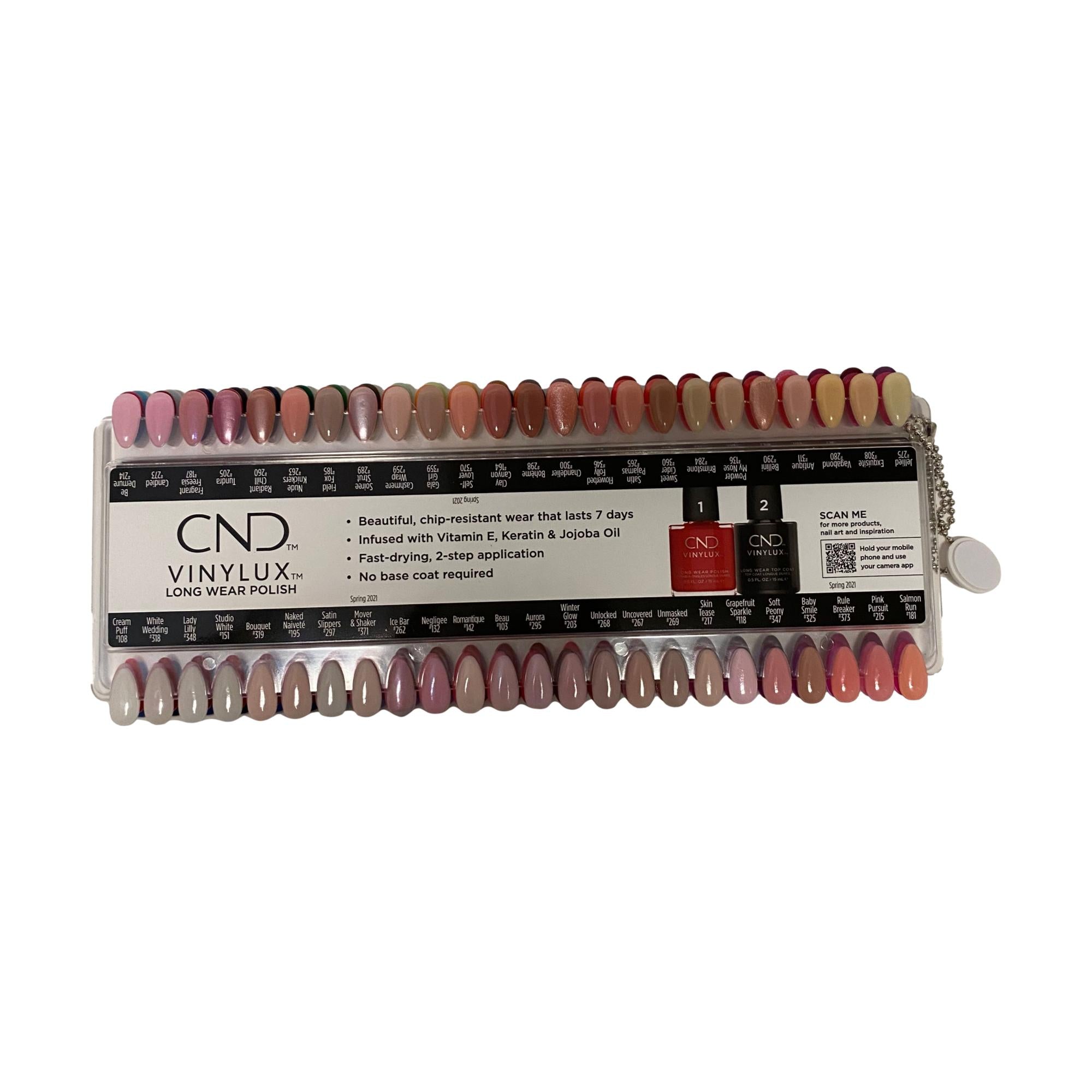 CND Vinylux Nail Polish - Professional Nail Tip Swatches for Manicure & Pedicure - Perfect for Salon, Home Use & Nail Art Designs