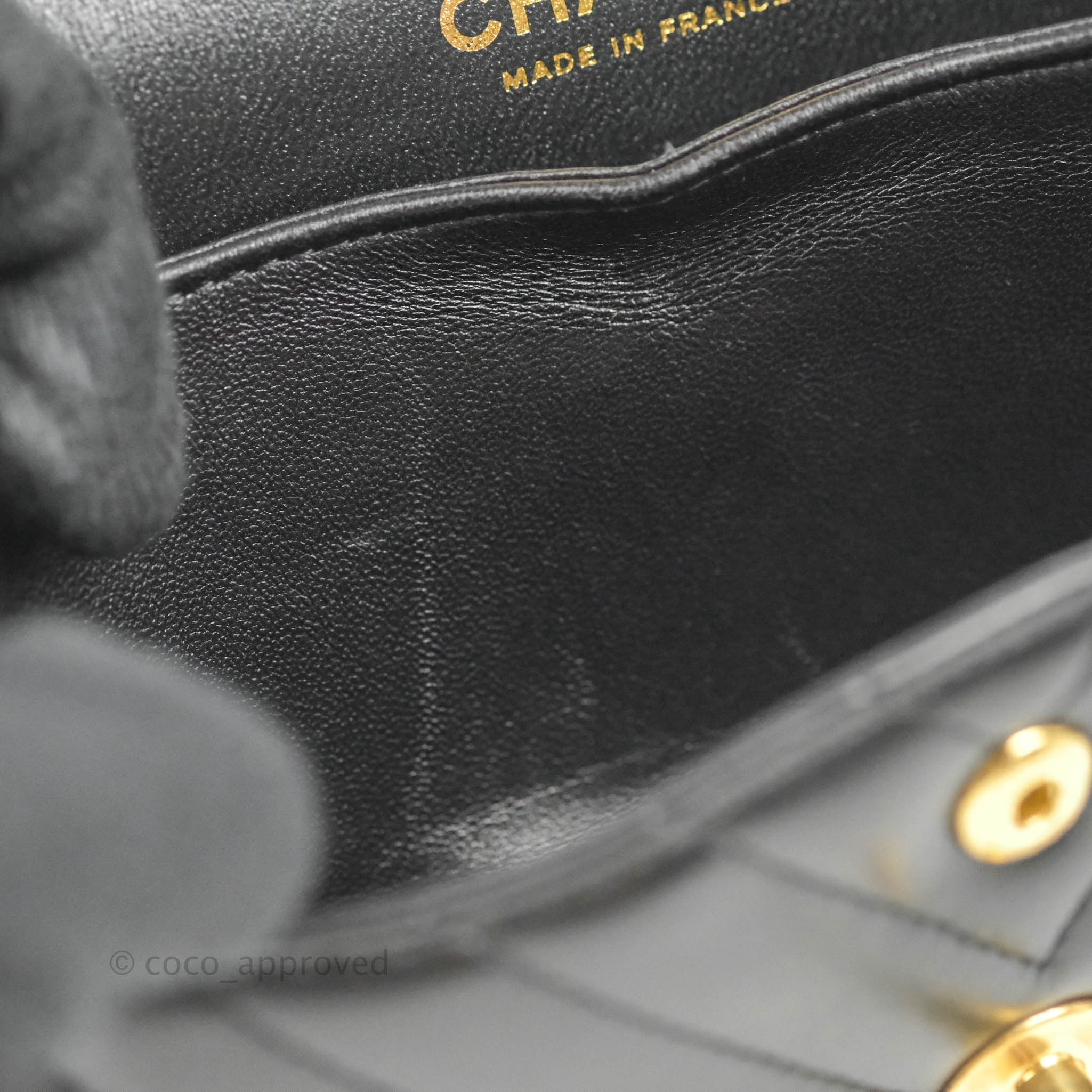 Chanel Classic Chevron Small Medium Double Flap Bag Black Lambskin Leather with Gold Hardware - Luxury Crossbody Purse for Women, Perfect for Date Night & Special Occasions