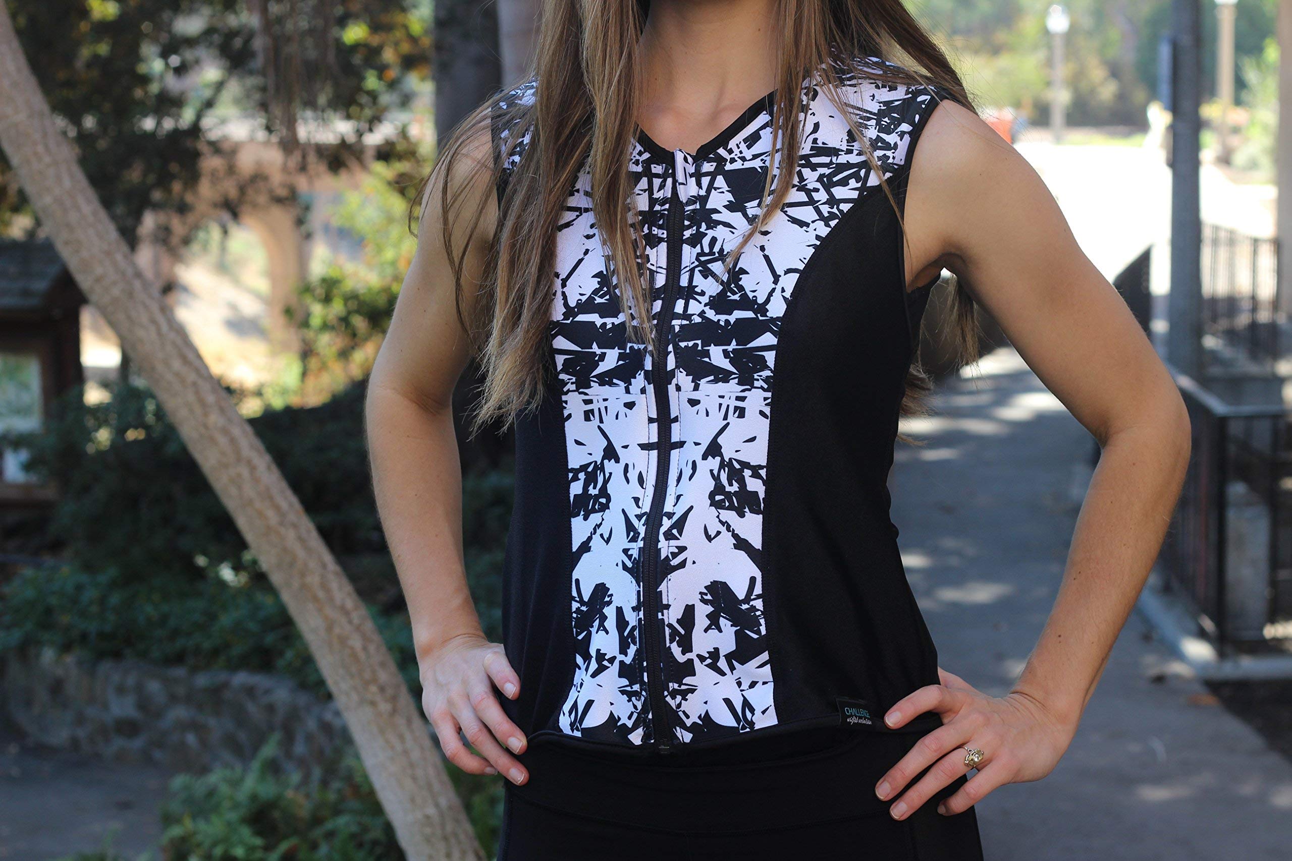 Challenge Weighted Workout Vest for Women - 4lbs Adjustable Fitness Vest with Removable Weights | Strength Training & Osteoporosis Exercise | Comfortable Workout Gear for Gym, Running & Home Training (Black/White)