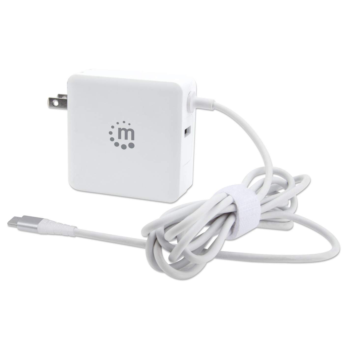 60W USB C Wall Charger with Built-in Cable - Fast Power Delivery Charger for iPhone 15, MacBook, iPad Pro & More | Home, Office, Travel Use