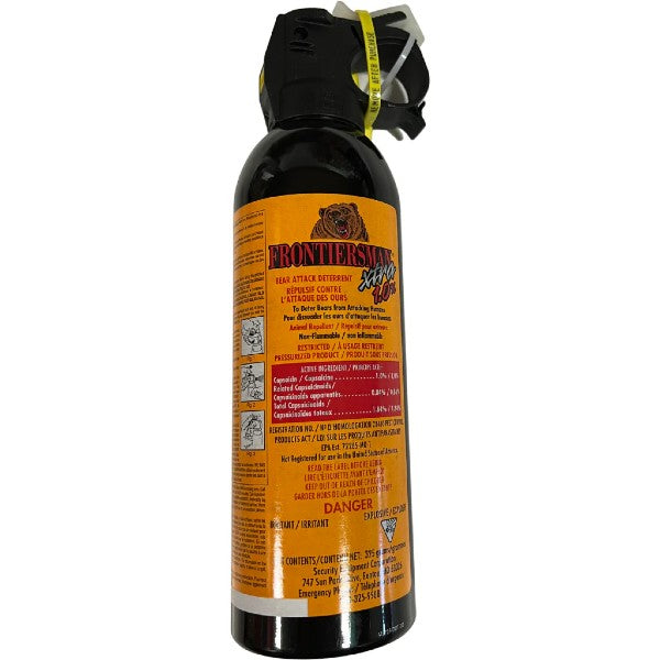 Frontiersman Xtra 1% Bear Spray 325g (11.5 oz) - Maximum Strength Bear Deterrent for Hiking, Camping & Outdoor Adventures