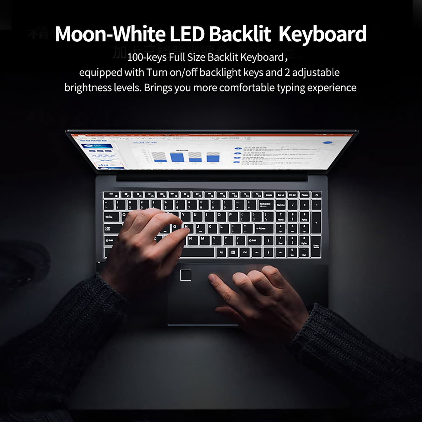 iSTYLE 15.6 Inch Windows 11 Laptop - 16GB RAM 256GB SSD, Full HD 1080P Display, Intel Celeron N5095 Processor, Dual Band WiFi, USB 3.0 Ports, Mini HDMI, Fingerprint Reader & Backlit Keyboard (Silver) - Perfect for Work, Study and Home Entertainment