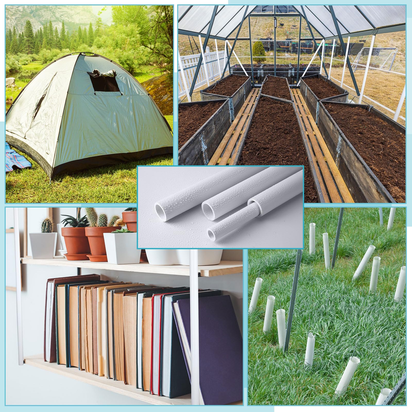 20 Pcs White PVC Pipe Sch40 Furniture Grade for DIY Projects - 1 Inch x 4 Ft - Perfect for Home, Greenhouse, Garden, Farm & Workshop Use