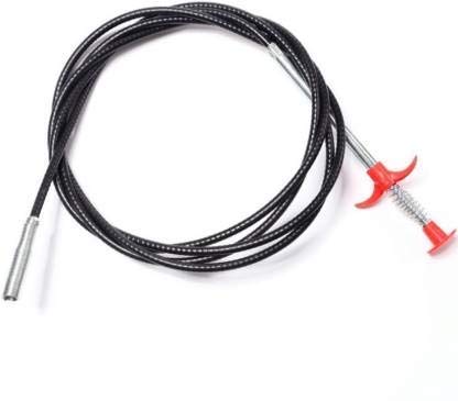 ROFORUF Sink Drain Cleaner Tool - 63 Inch Flexible Spring Pipe with Wire Brush for Kitchen, Bathroom & Sewer Clogs - Hair Removal & Pipe Unclogging Tool (Perfect for Home, Restaurant & Commercial Use)