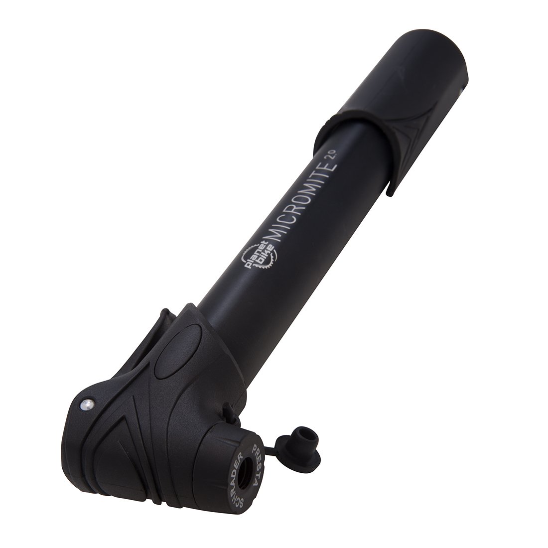 Planet Bike Micromite 2.0 Mini Bike Pump - Compact Portable Bicycle Tire Inflator for Road & Mountain Bikes - Perfect for Emergency Repairs & On-the-Go Cycling Adventures (Black)