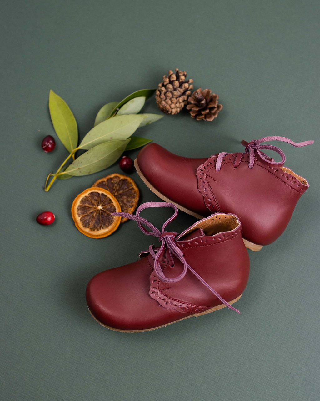 Premium Children's Leather Boots - Cranberry Primavera Style | Waterproof & Comfortable for Outdoor Play, School & Winter Adventures