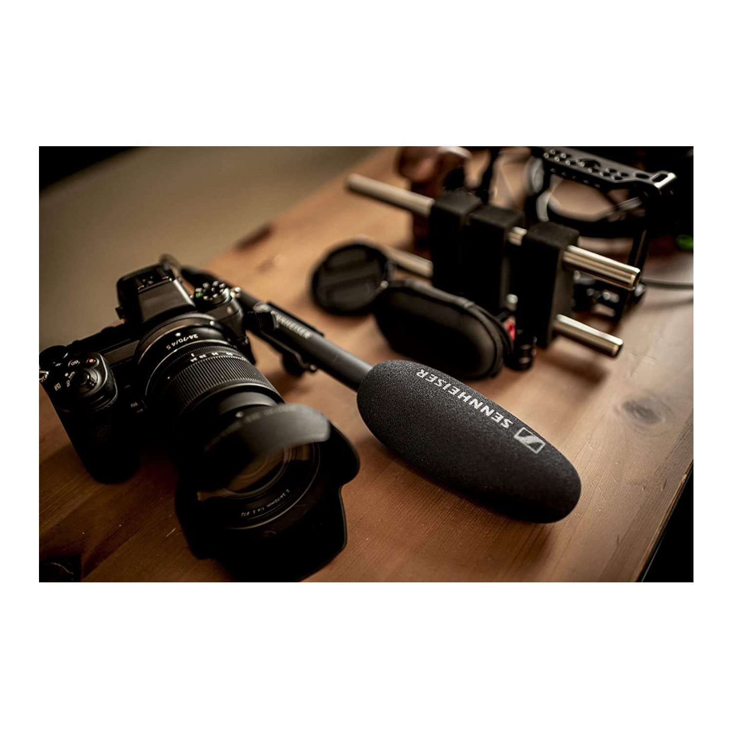 SENNHEISER Professional Shotgun Microphone with XLR-3 to 3.5mm Connector - High Quality Camera Mic for DSLR, Camcorder, Video Recording - Perfect for Film Making, YouTube Videos, Interviews (Black, Model 505453)