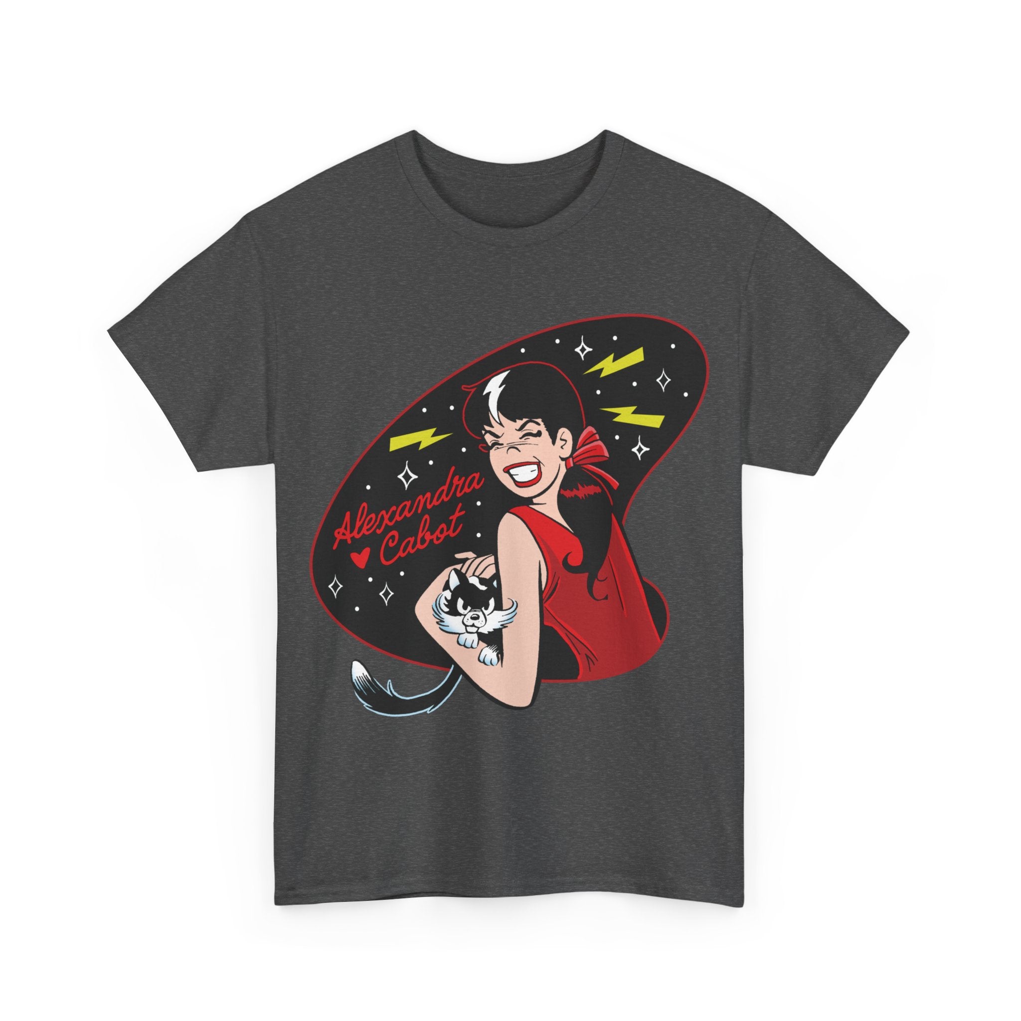 Alexandra Cabot Graphic T-Shirt | Unisex Heavy Cotton Tee with Alexandra & Sebastian Design | Casual Wear, Gift Idea, Fan Merchandise