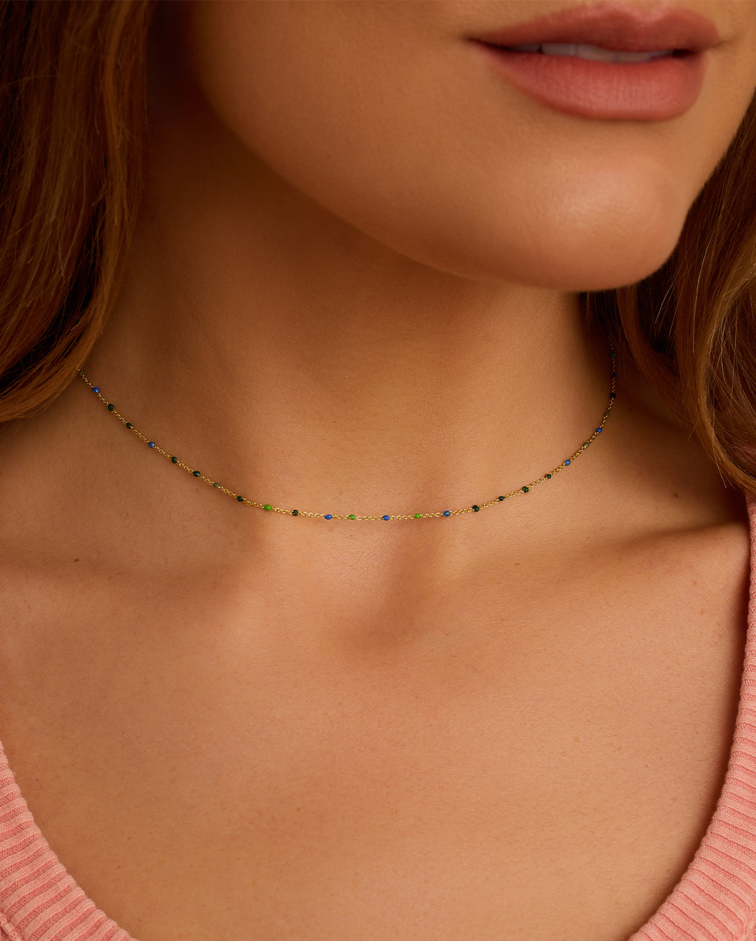 Elegant Capri Short Necklace for Women - Dainty Layering Chain Jewelry - Perfect for Everyday Wear, Date Nights & Gifting
