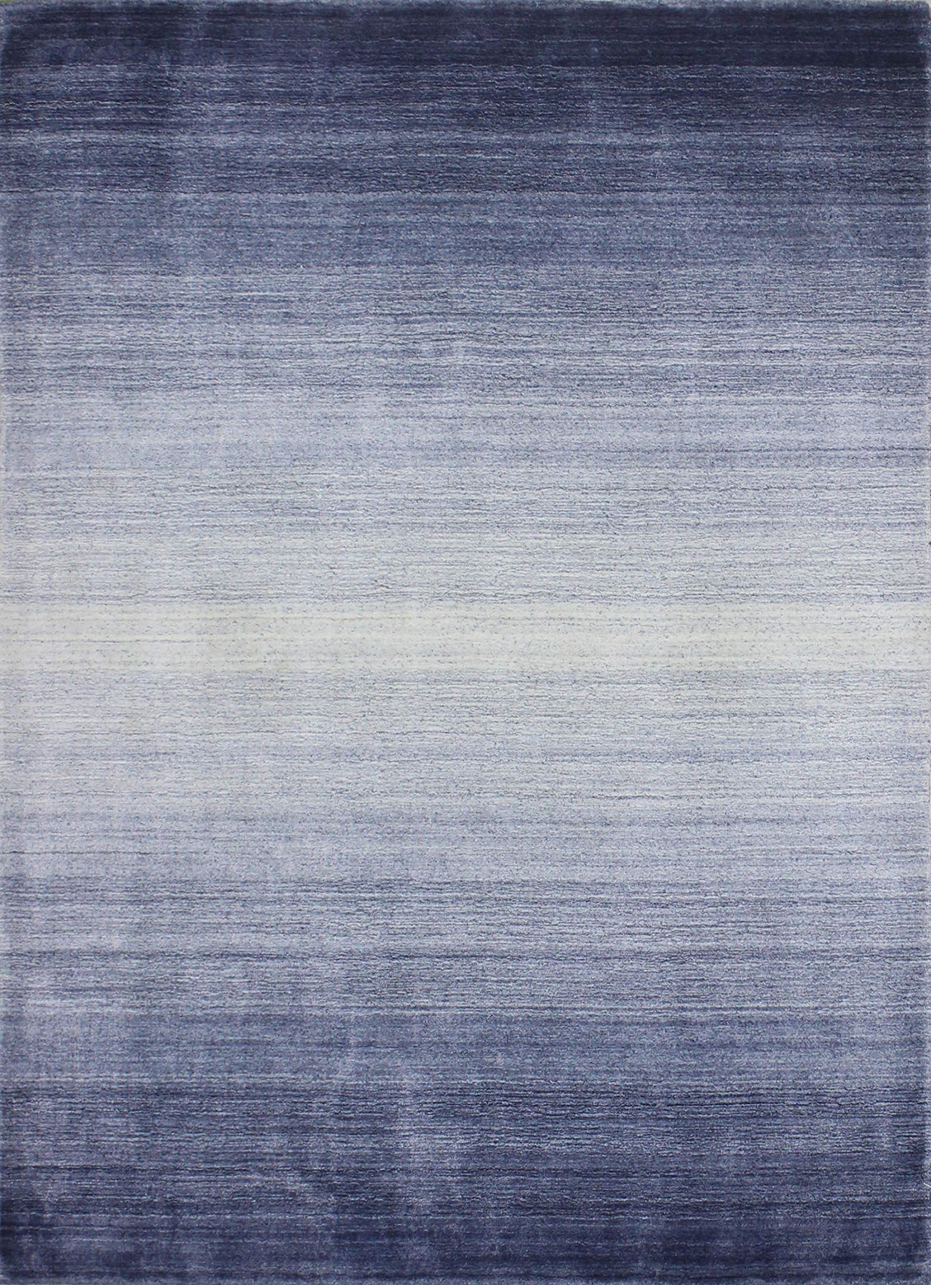 Bashian Collection Handmade Wool & Viscose Area Rug - 2.6’ x 8’ Slate Runner - Luxury Hand Loomed for Entryway, Living Room, Bedroom Decor - Soft & Durable Home Flooring for High Traffic Areas