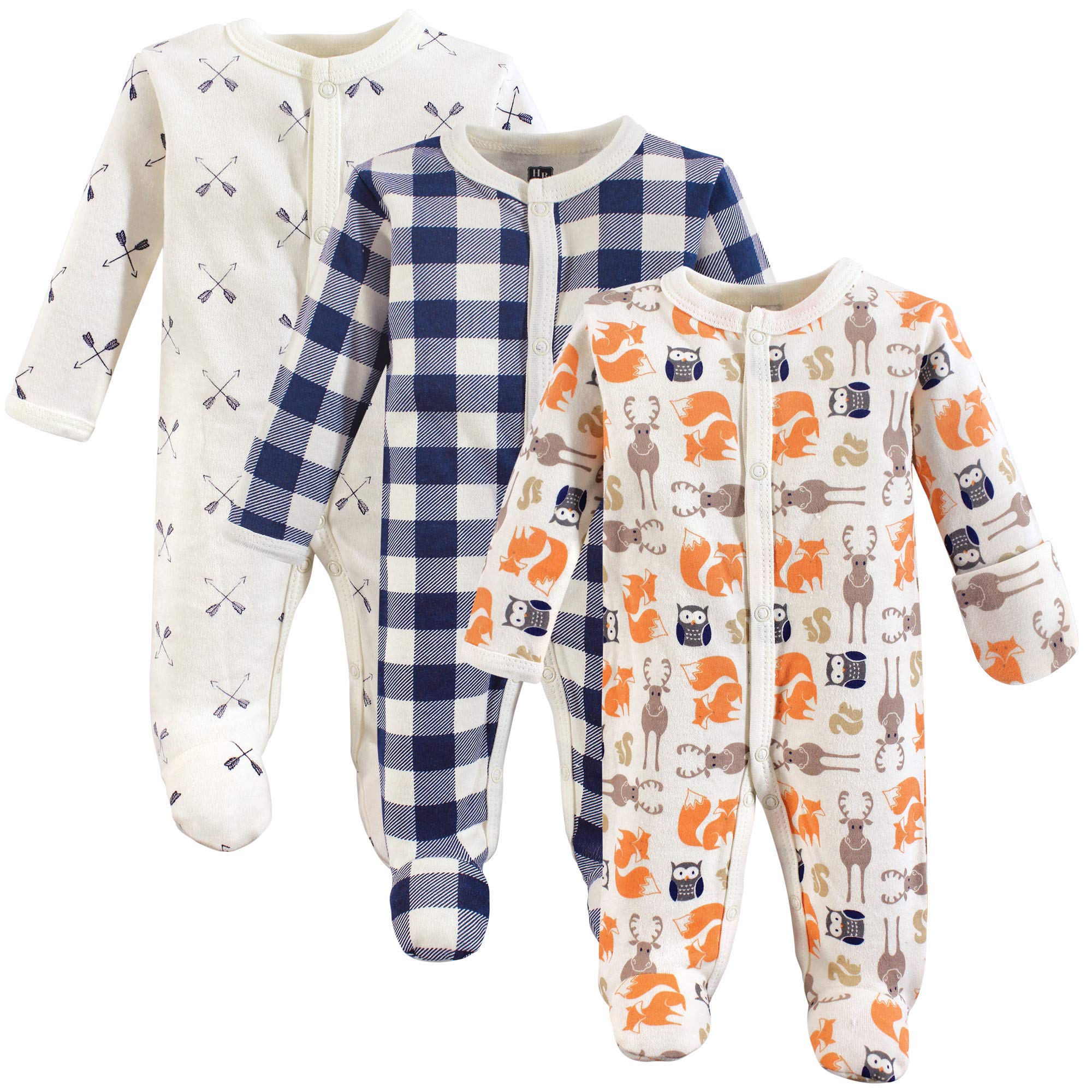 Hudson Baby Girls' Cotton Preemie Sleep and Play Outfit - Soft Newborn Pajamas for 0-3 Months - Perfect for Nursery, Bedtime & Photo Shoots