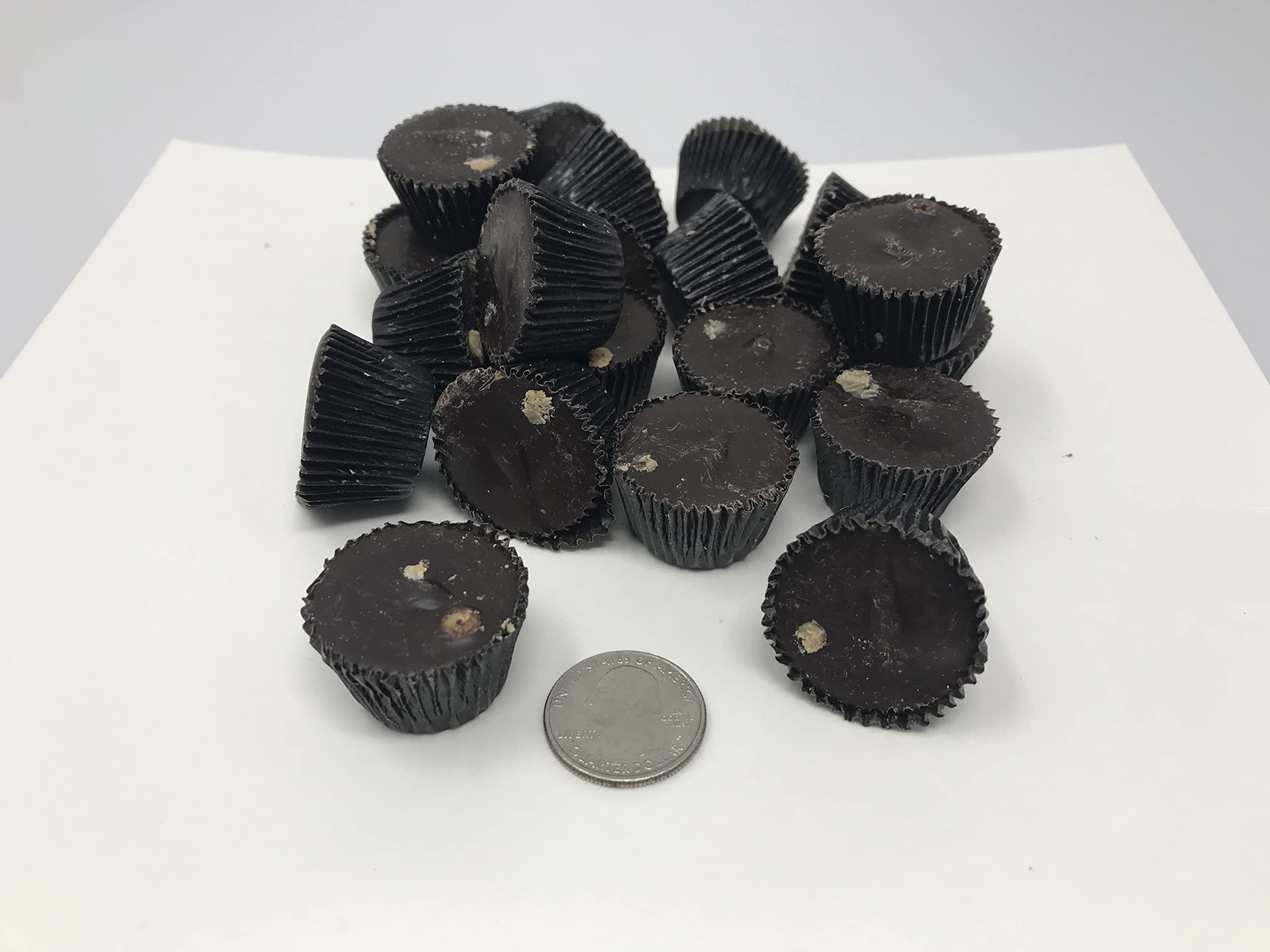 Premium Dark Chocolate Peanut Butter Cups - 2lb Bulk Pack (Snack Size) | Individually Wrapped | Perfect for Office Snacks, Party Favors & Gift Baskets