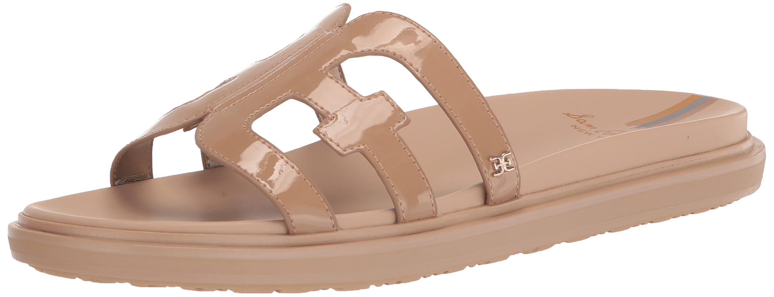 Sam Edelman Women's Valeri Sandals - Comfortable Leather Slide Sandals for Women | Casual Summer Shoes | Perfect for Beach, Vacation & Everyday Wear