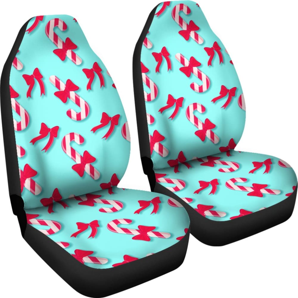 Best Christmas Candy Cane Car Seat Covers - Festive Holiday Auto Accessories for Cars, Trucks & SUVs - Perfect Xmas Gift Idea (Model 212303) - Great for Winter Road Trips & Holiday Travel