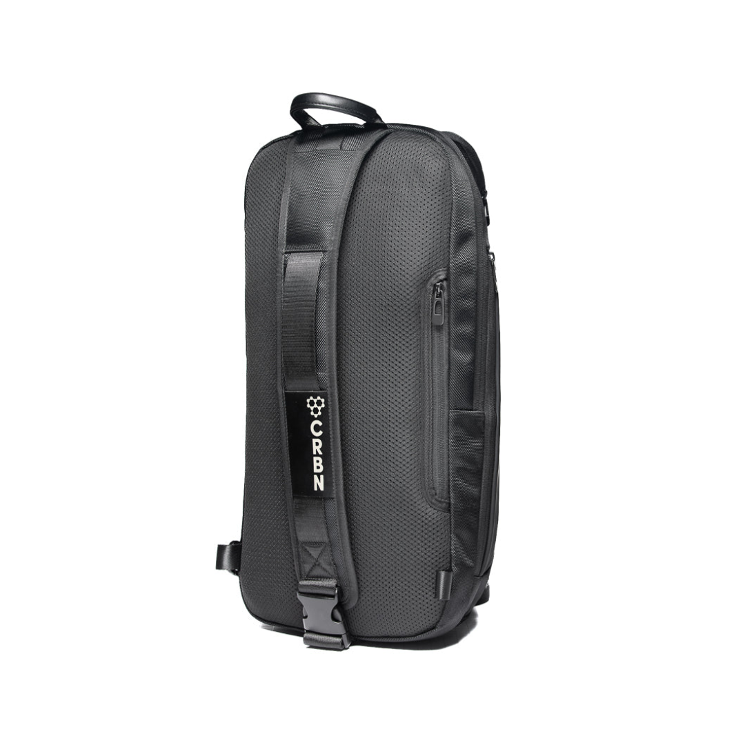 CRBN Pro Team Sling Bag - Lightweight Crossbody Shoulder Bag for Men & Women, Waterproof Travel Gym Bag with Multiple Pockets - Perfect for Hiking, Workout, Travel & Everyday Use [Black]