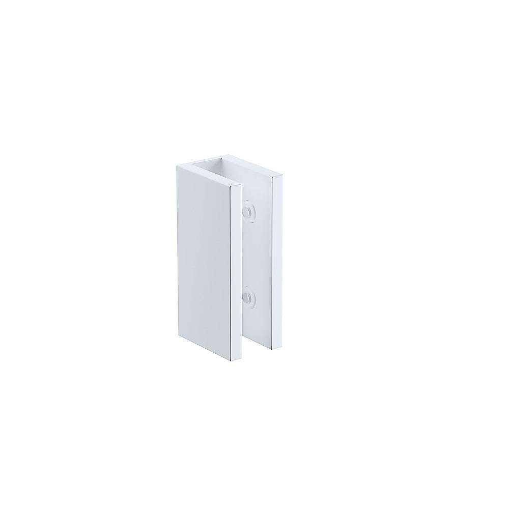120x120cm Frameless Corner Shower Screen - White Brackets & Stainless Steel Hinges with Round Knob Handle | Modern Bathroom Glass Enclosure for Walk-in Showers & Spa-like Experience