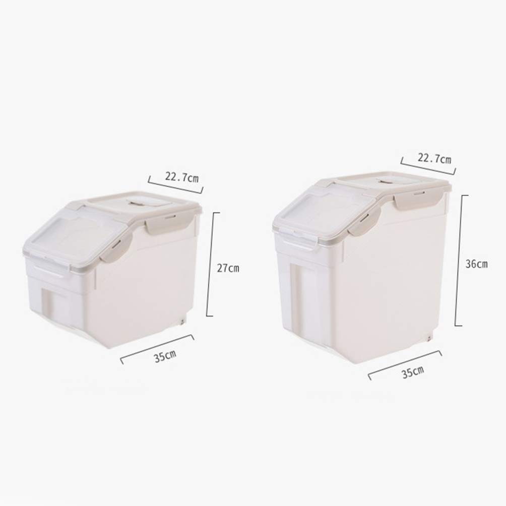 UKCOCO Airtight Pet Food Storage Container - Large Capacity 35 x 36 cm for Cat & Dog Food, Rice, Treats - Perfect for Kitchen, Pantry & Pet Food Organization