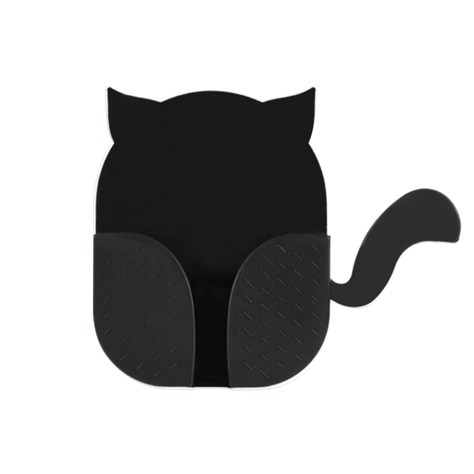 Wall-Mounted Cat Shaped Storage Box with Remote Control - Organizer for Comforters, Blankets & Bedding - Space Saving Home Organization Solution for Bedroom, Closet & Nursery (Black, One Size)