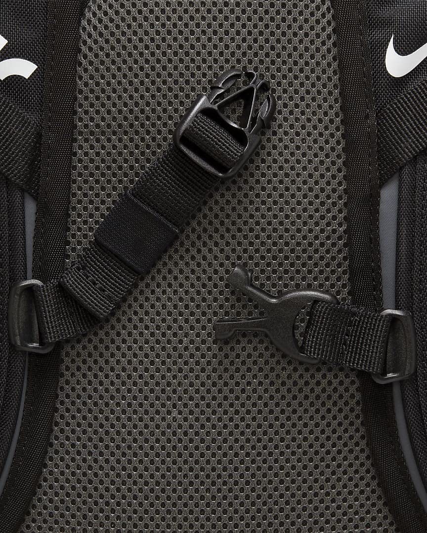 Nike Air Backpack Unisex - Lightweight Durable School & Travel Backpack (Black/Iron Grey/White) for College, Gym, Hiking & Everyday Use