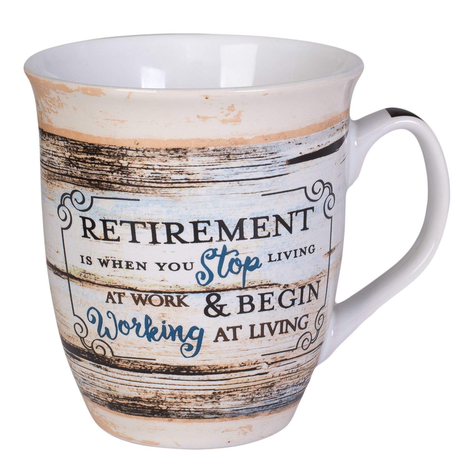 Elanze Designs Retirement Gift Set - 2-in-1 Ceramic Mug & Wax Warmer Jar Candle for Office, Home Decor - Perfect for Nurses, Teachers, Coworkers Retirement Party