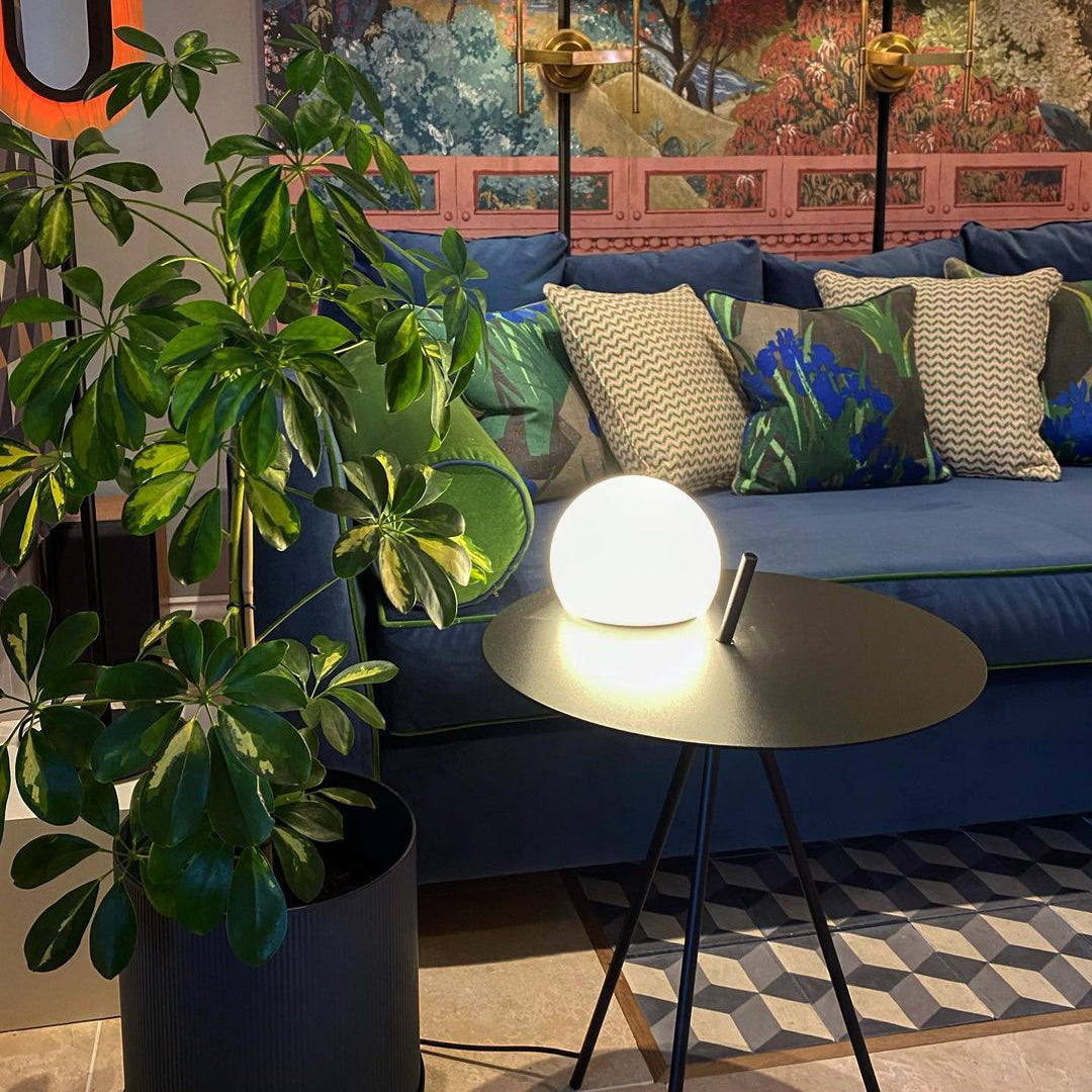Modern Circular 3725 Table Lamp - Adjustable LED Desk Light for Home Office, Bedroom & Living Room - Stylish Nightstand Lamp with Touch Control & Dimmable Warm White Light