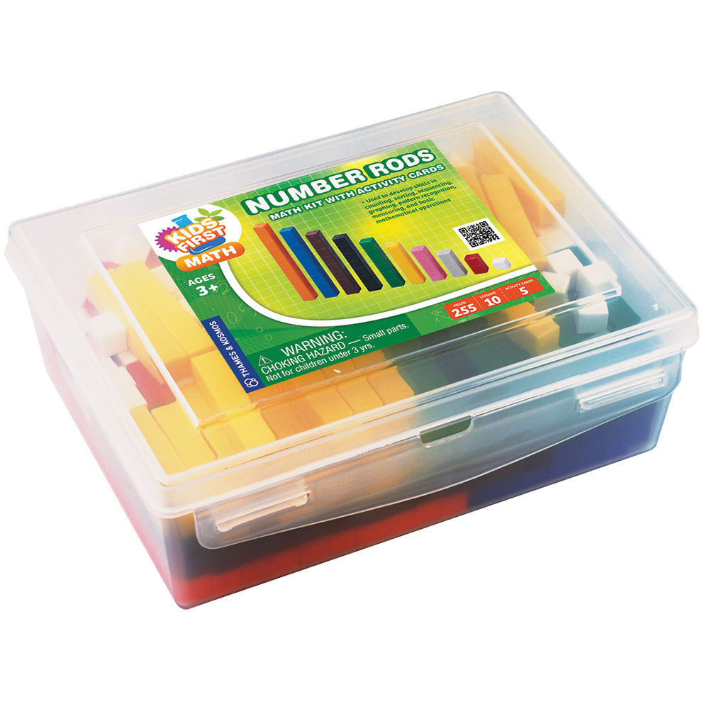 Educational Number Rods Math Kit for Kids with Activity Cards - Perfect for Homeschooling & Early Learning