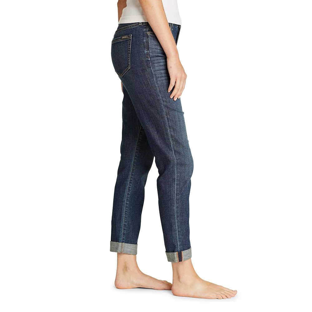 Eddie Bauer Women's Boyfriend Slim Fit Jeans - Comfortable Stretch Denim Pants for Casual Wear & Everyday Outfits