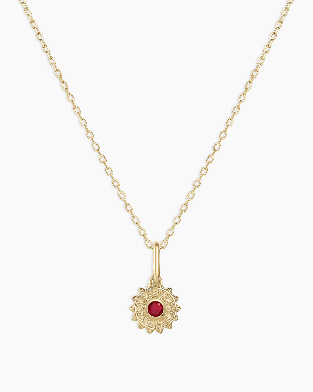 Sun Birthstone Charm Necklace - Genuine Gemstone Jewelry for Women - Perfect Gift for Birthday, Anniversary & Special Occasions