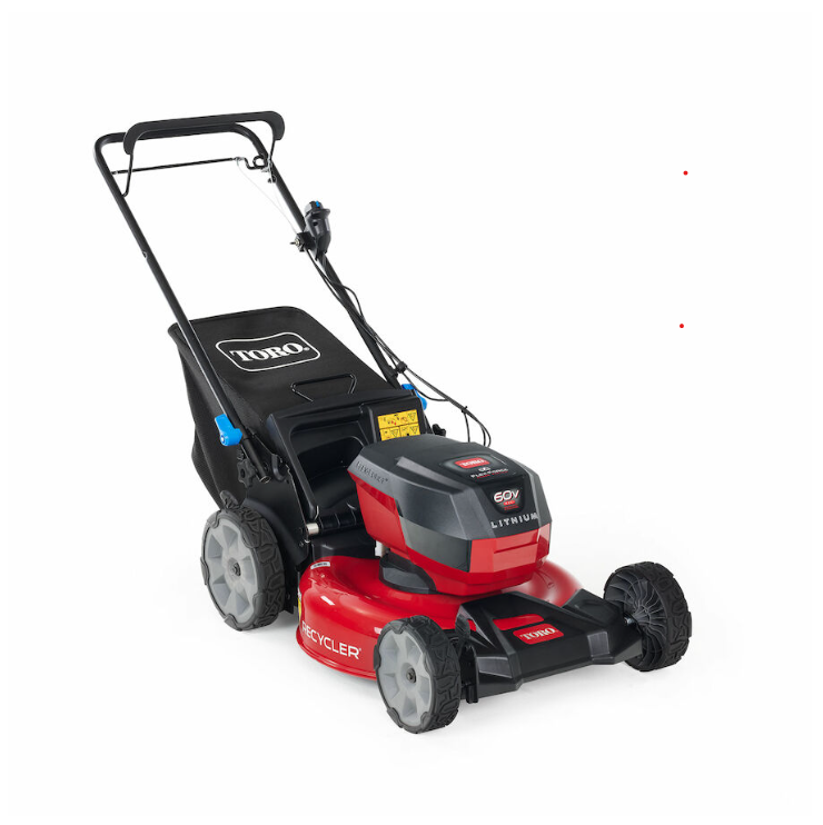 Toro 21327 60V MAX Self-Propelled Recycler Lawn Mower with SmartStow Technology - Perfect for Medium to Large Yards & Eco-Friendly Lawn Care