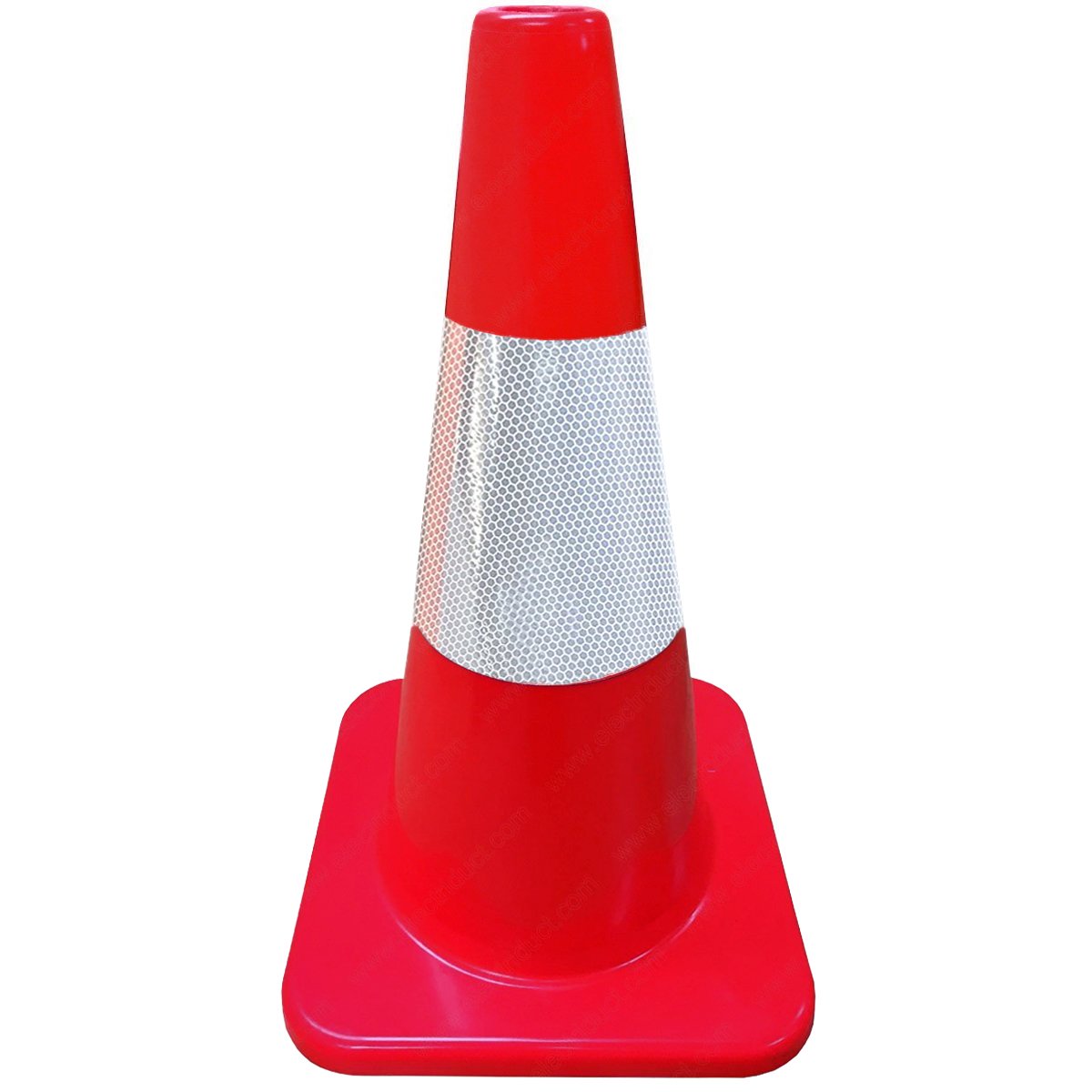 Electriduct 18-Inch MUTCD Compliant Traffic Safety Cone with Reflective Collar - Bright Orange High Visibility - 16 Pack for Road Construction, Parking Lots & School Zones
