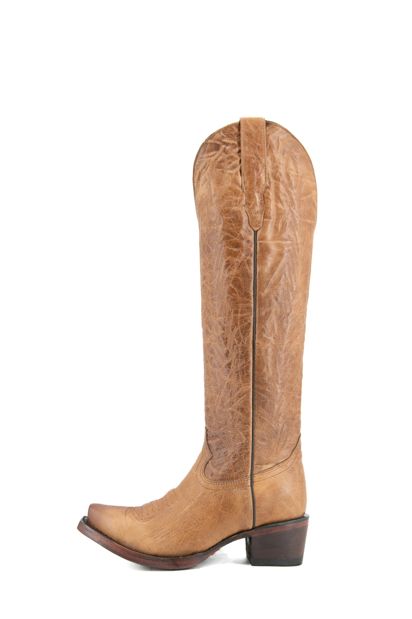 Valentina Tall Neutral Snip Toe Cowgirl Boots for Women - Western Riding & Country Fashion Boots for Everyday Wear
