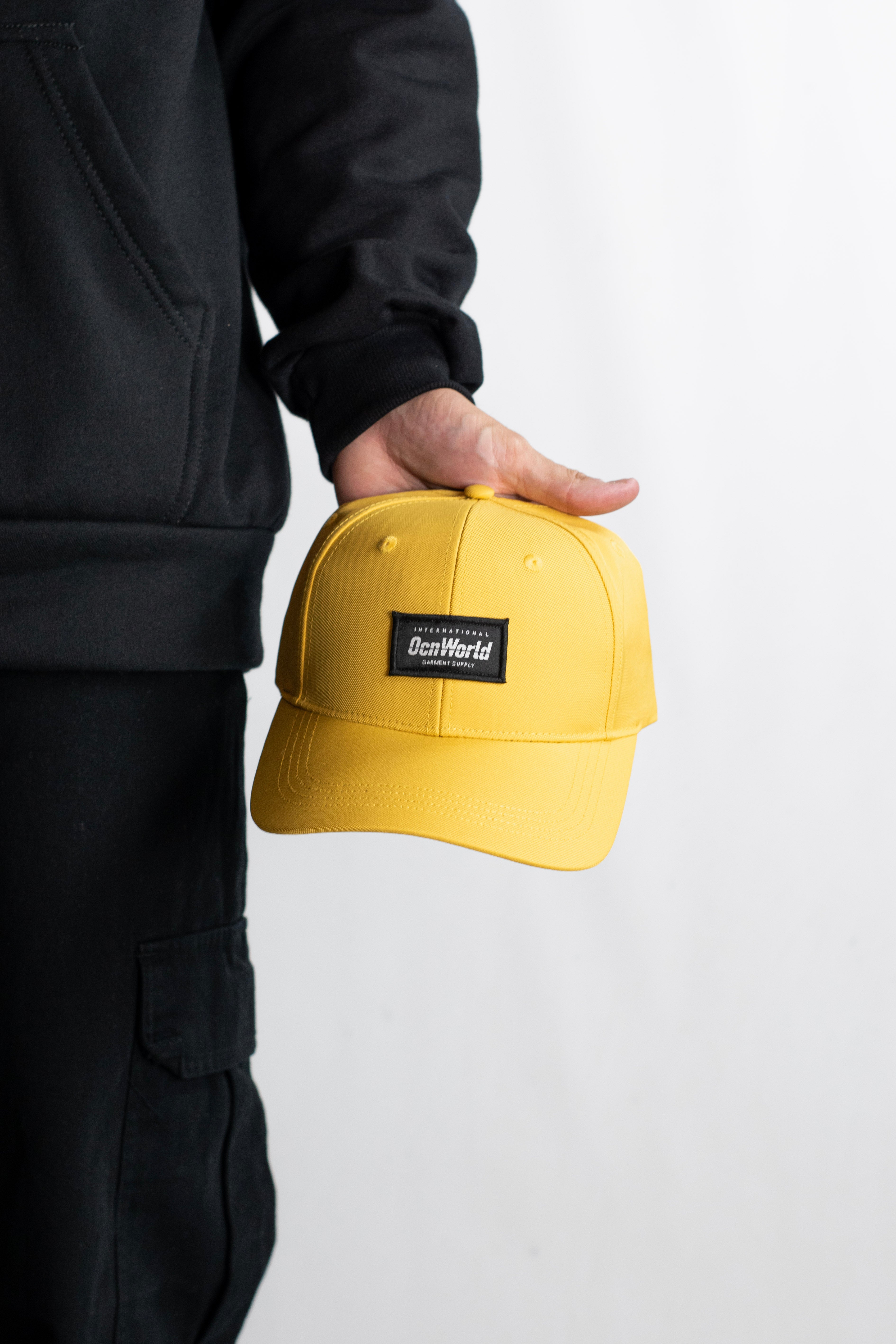 OCN H All Day Yellow Baseball Cap - Stylish & Comfortable for Outdoor Activities, Sports, and Daily Wear