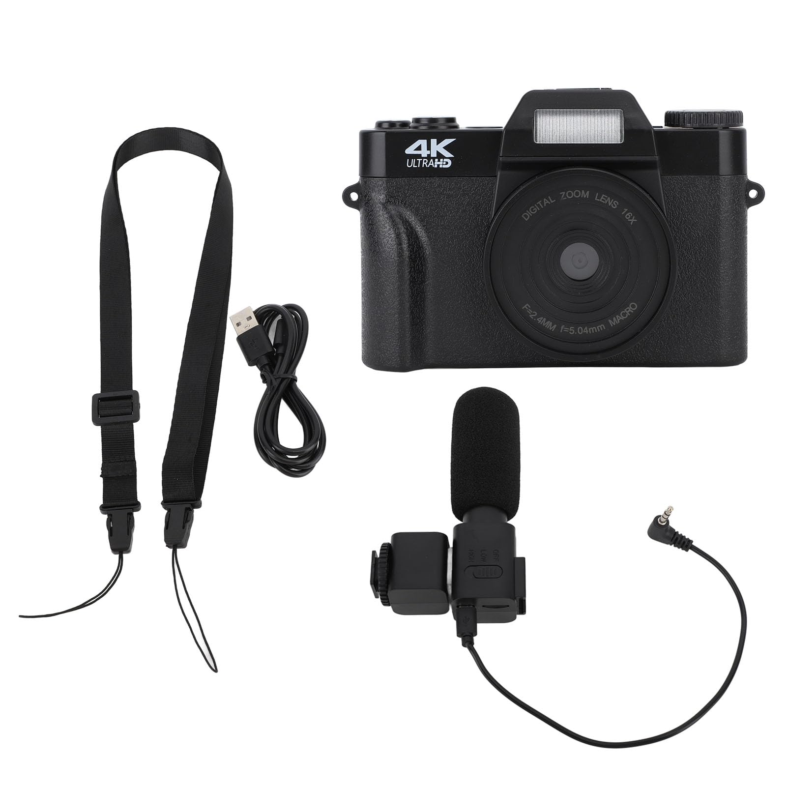 4K Digital Video Camera with 48MP, 3.0 Inch IPS Screen - Perfect for Vlogging, YouTube Content Creation & Travel Photography | Portable Camera for Beginners & Professionals