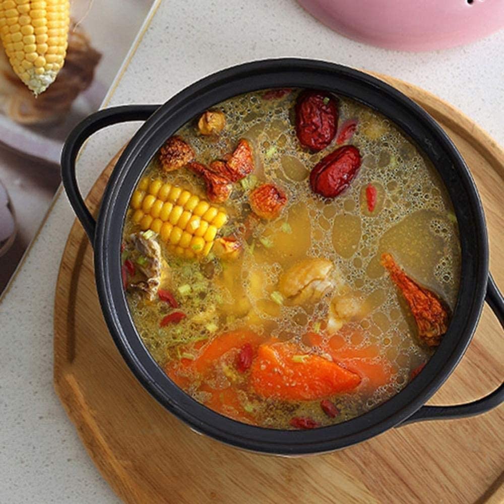 **Durable 2.5L Terracotta Casserole Pot – Ceramic Clay Stew Pot, Non-Stick & Heat-Resistant, Easy to Clean (Orange) – Perfect for Slow Cooking, Soups, Stews & Oven-to-Table Serving**