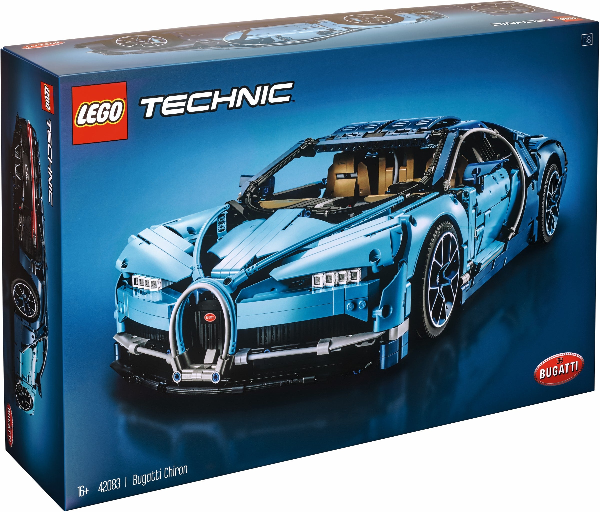 LEGO 42083 Bugatti Chiron Building Kit - 1:8 Scale Model Car with 3599 Pieces, Collector's Edition for Adults - Perfect for Display, Gifts & Car Enthusiasts