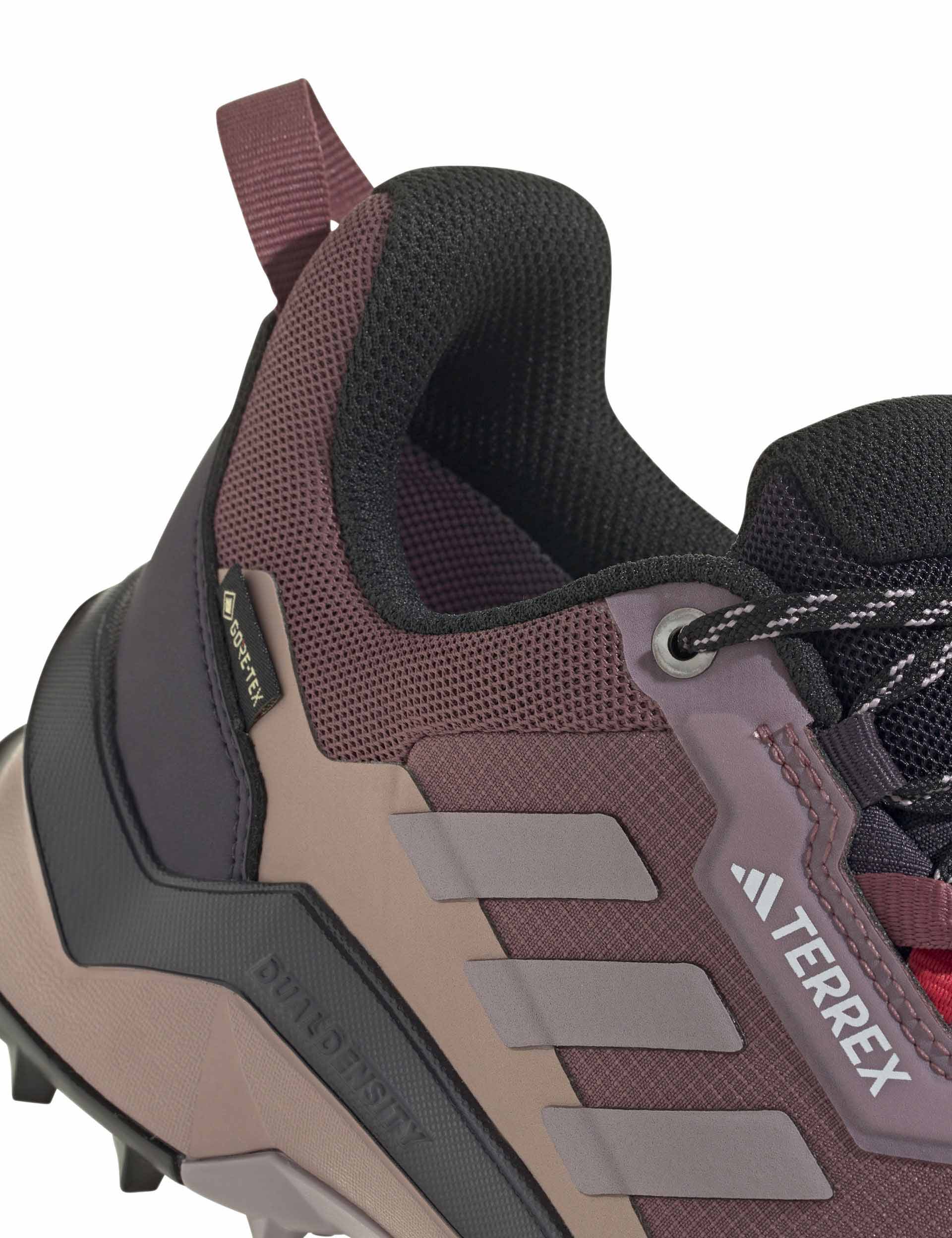 Terrex AX4 Gore-Tex Hiking Shoes for Men & Women - Waterproof Trail Running Shoes in Quiet Crimson/Preloved Fig/Warm Clay | Perfect for Outdoor Adventures, Mountain Climbing & Daily Wear