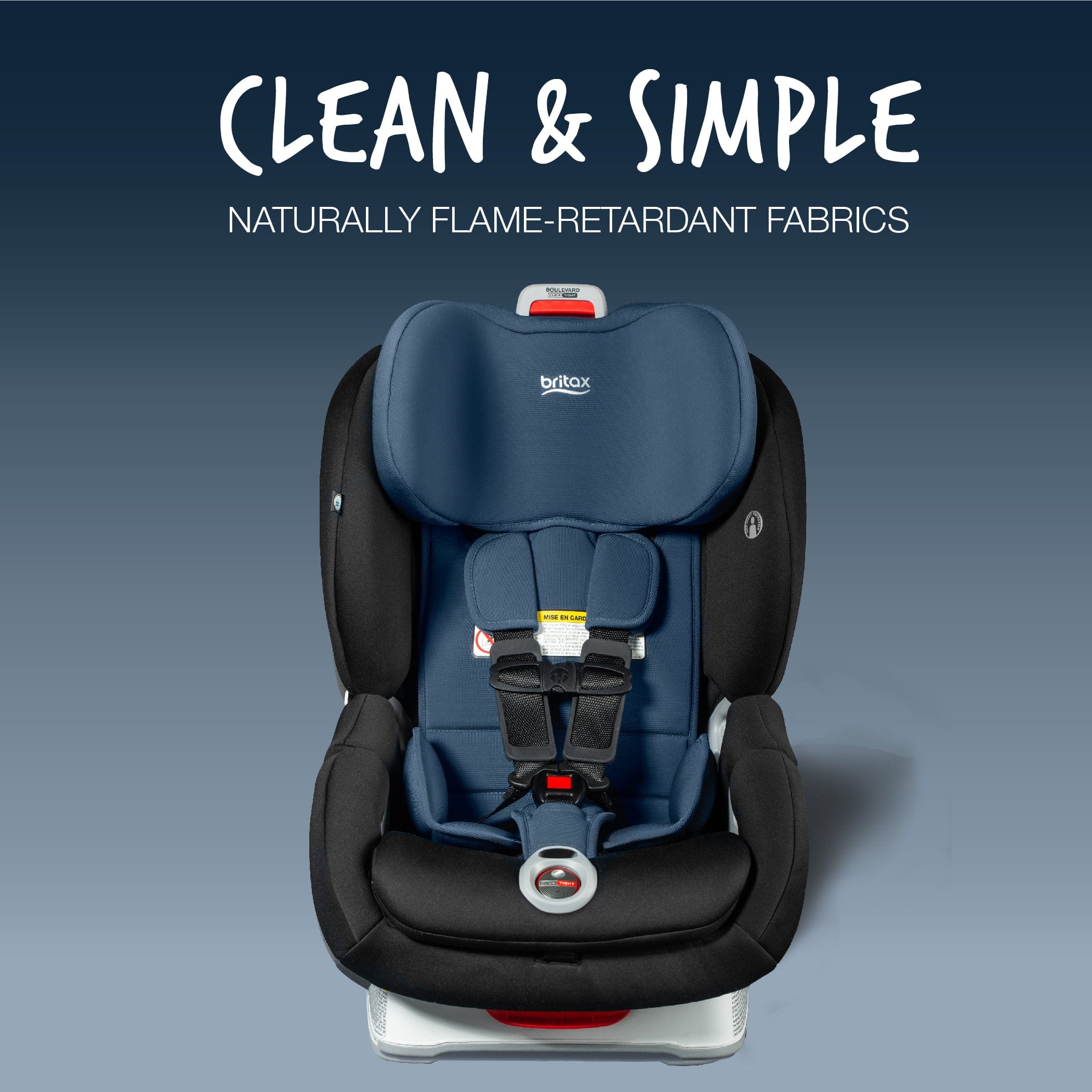 Britax Boulevard ClickTight Convertible Car Seat - SafeWash Fabric | Rear & Forward Facing | Easy Installation | For Babies & Toddlers | Perfect for Family Travel & Daily Commutes