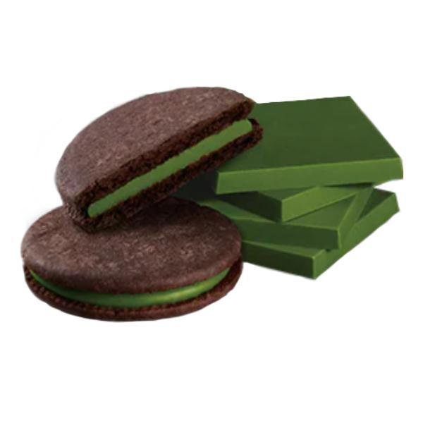 Meiji Rich Matcha Chocolate Sandwich Cookies - Pack of 5 | Authentic Japanese Green Tea Flavor | Perfect for Tea Time, Gifts & Snacking