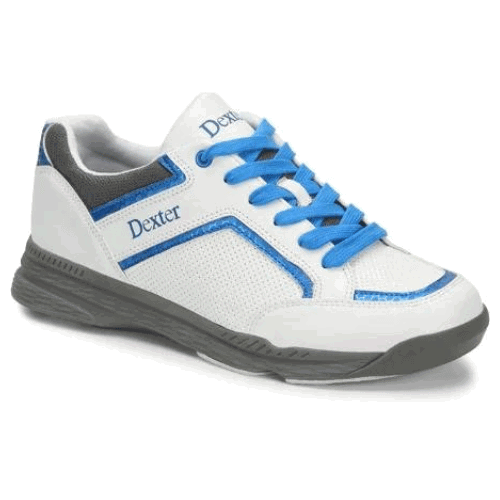 Dexter Men's Bud White & Blue Bowling Shoes - Lightweight & Comfortable for League Play & Casual Bowling