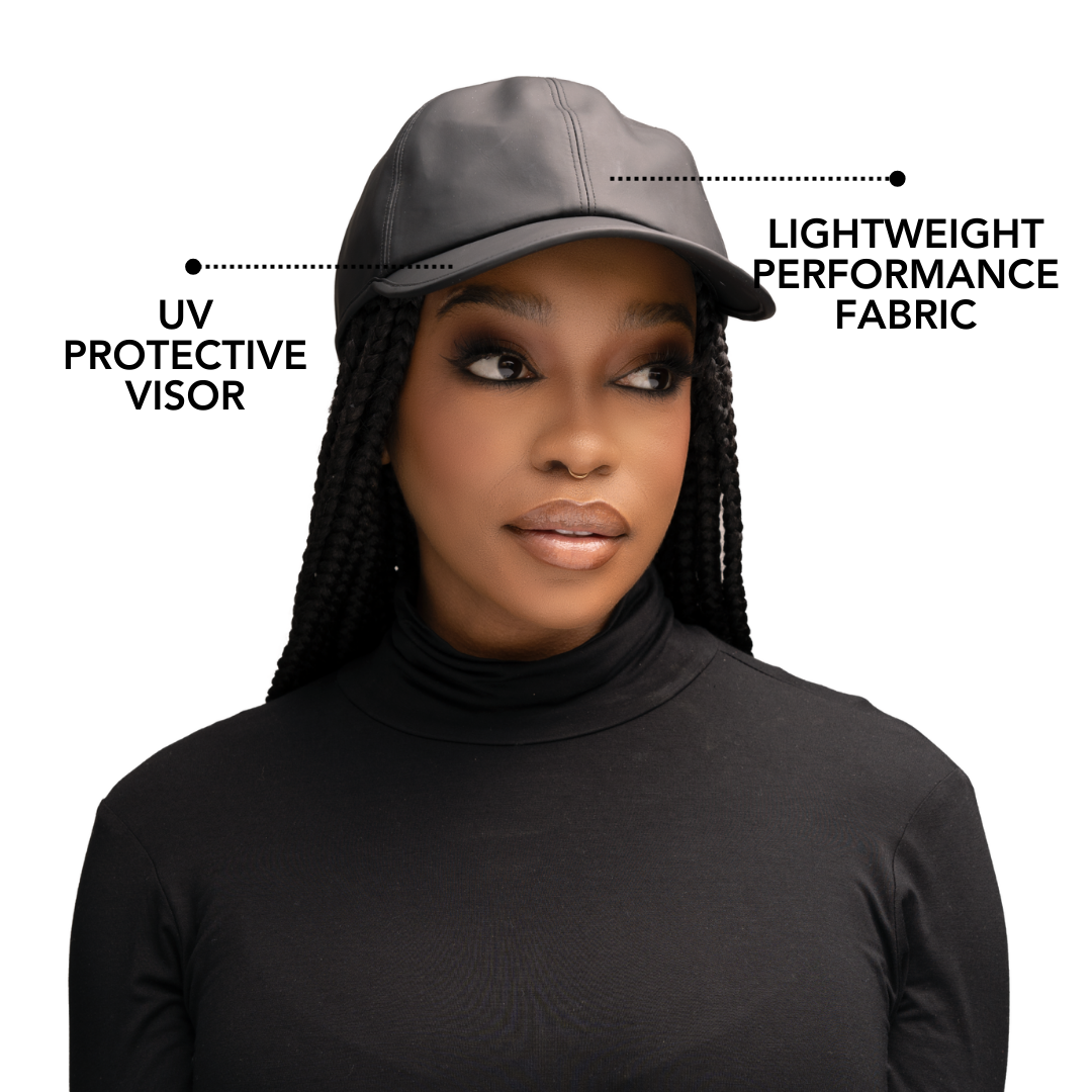 Hairbrella Satin Lined Waterproof Baseball Cap for Women - UV Protection Sun Hat with Adjustable Strap (Buy 5 Get 1 Free) - Perfect for Outdoor Activities, Beach, Running & Travel