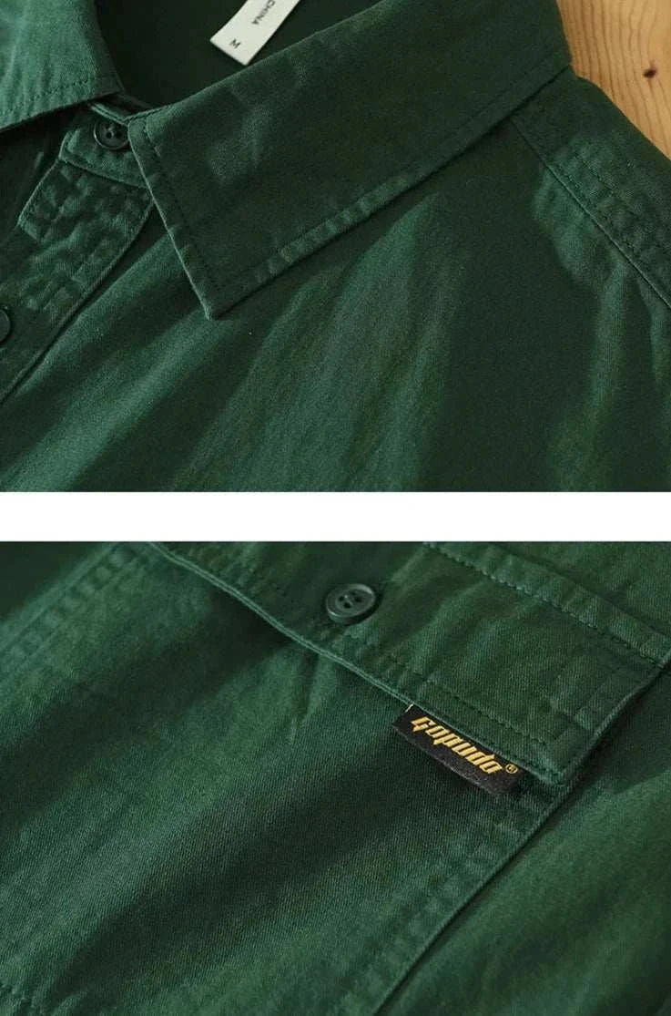 Japanese Loose Fit Short Sleeve Summer Shirt for Men - Breathable Casual Button Down Shirt for Beach, Vacation & Outdoor Activities