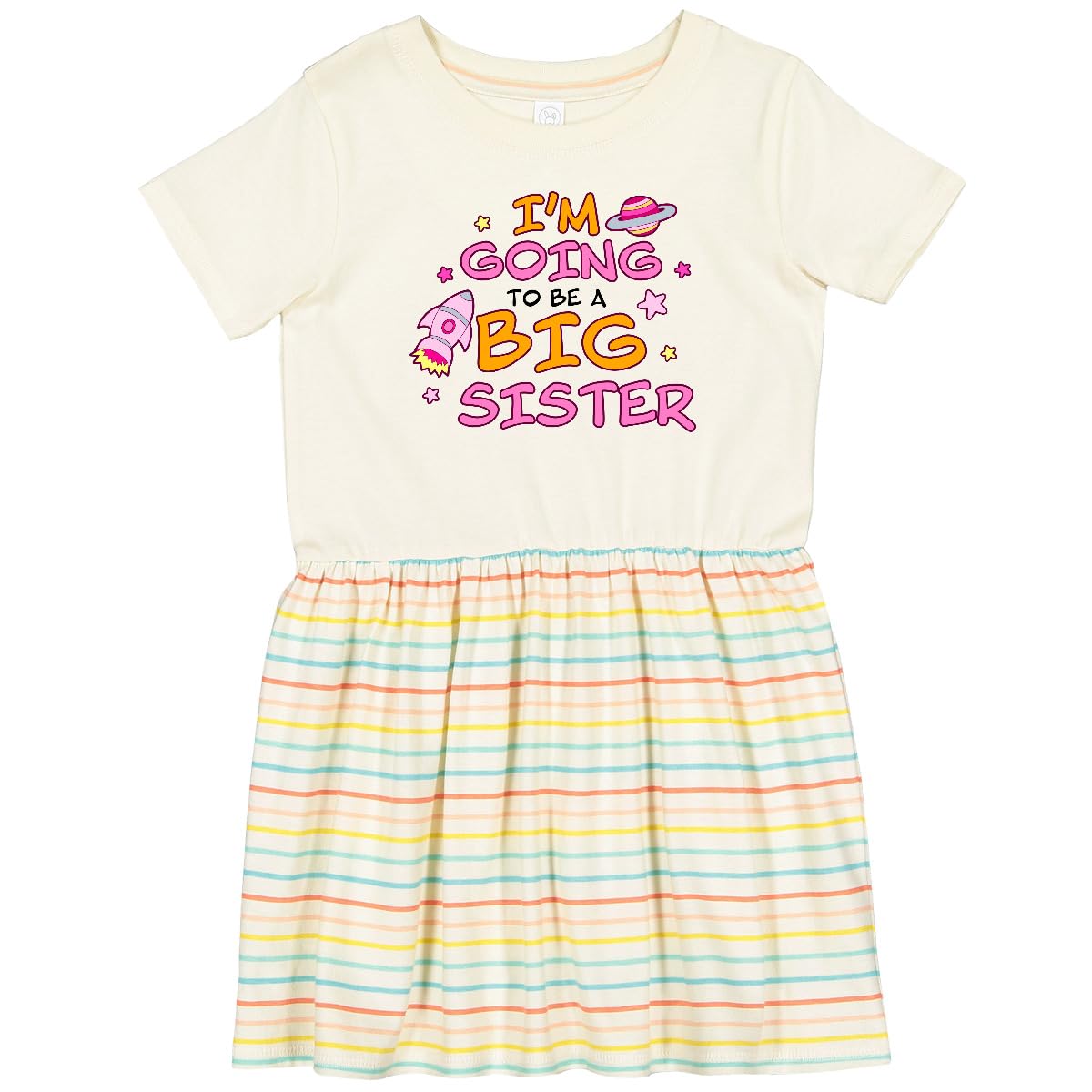Inktastic 'I'm Going to Be a Big Sister' Toddler Dress - Cute Sibling Announcement Outfit for Baby Girls | Perfect for Gender Reveals, Family Photos & Special Occasions