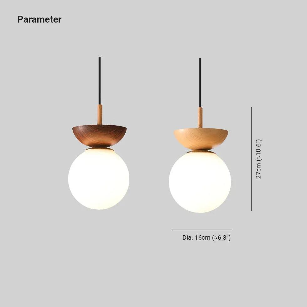 White Glass Globe Corridor Ceiling Light Fixture - Modern Round Pendant Lighting for Hallway, Entryway, Staircase & Foyer