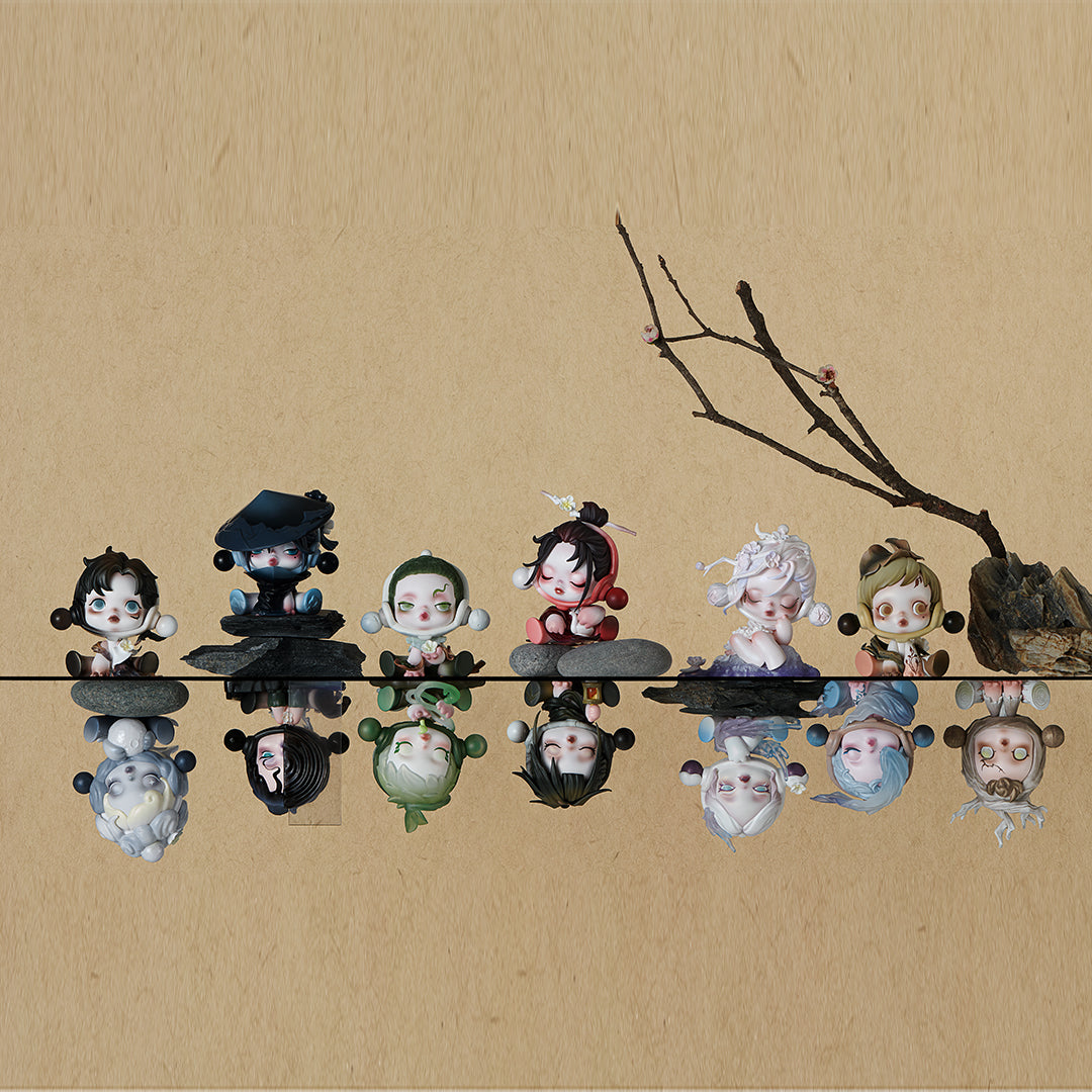 POP MART SKULLPANDA The Ink Plum Blossom Series Blind Box - Collectible Anime Figure Mystery Box for Display & Gifts - Perfect for Home Decor, Office Desk & Anime Collections